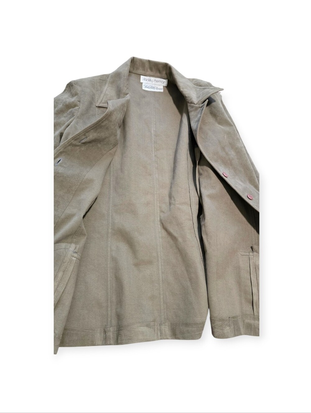 Stanley Sherman Saks Fith Avenue Suede Leather Jacket - Picture 6 of 7